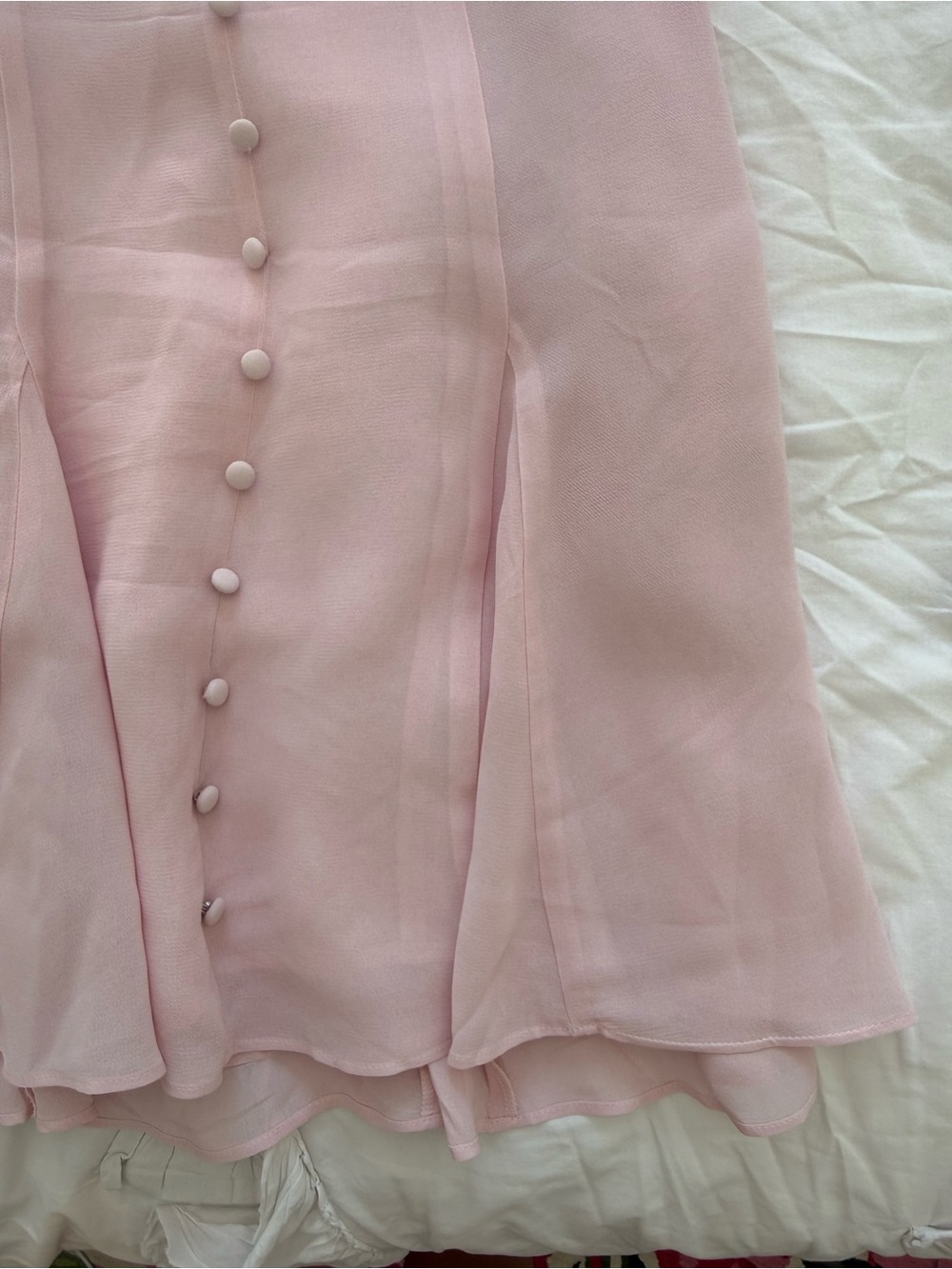 Reformation Livia light pink mini dress- NEVER WORN - Picture 4 of 9